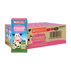 MARIGOLD UHT Strawberry Milk 200ML X 24 (TETRA) - ABSOLUTE MARTMARIGOLD UHT Strawberry Milk 200ML X 24 (TETRA)Dairy Milk