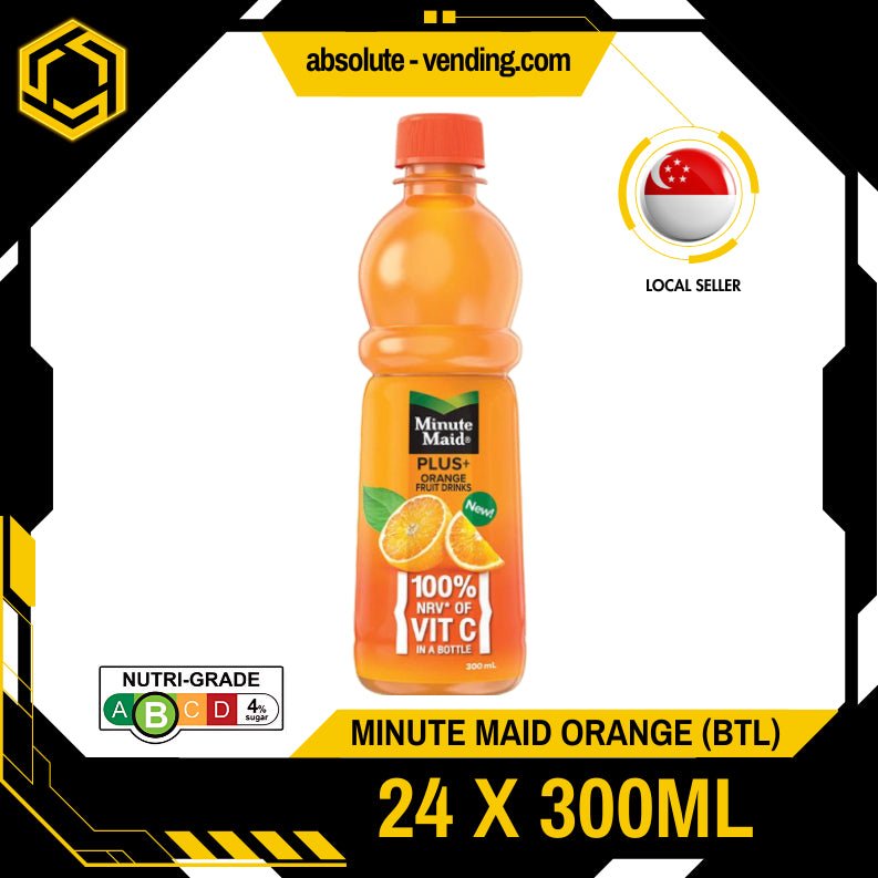 MINUTE MAID Plus Orange 24 X 300ML (BOTTLE) - ABSOLUTE MARTMINUTE MAID Plus Orange 24 X 300ML (BOTTLE)