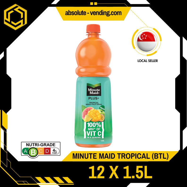 MINUTE MAID Plus Tropical 1.5L X 12 (BOTTLES) - ABSOLUTE MARTMINUTE MAID Plus Tropical 1.5L X 12 (BOTTLES)