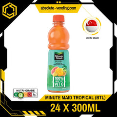 MINUTE MAID Plus Tropical 300ML X 24 (BOTTLES) - ABSOLUTE MARTMINUTE MAID Plus Tropical 300ML X 24 (BOTTLES)
