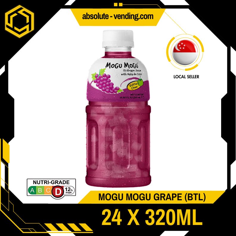 MOGU MOGU Grape 320ML X 24 (BOTTLE) - ABSOLUTE MARTMOGU MOGU Grape 320ML X 24 (BOTTLE)