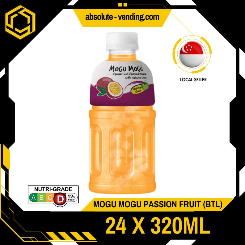 MOGU MOGU Passion Fruit 320ML X 24 (BOTTLES) - ABSOLUTE MARTMOGU MOGU Passion Fruit 320ML X 24 (BOTTLES)