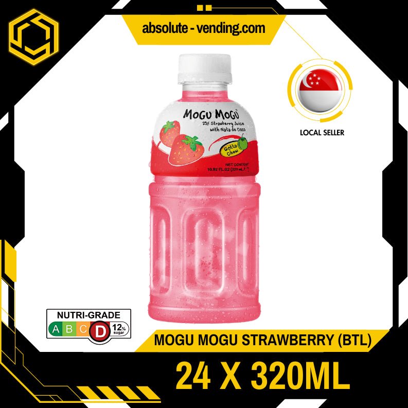 MOGU MOGU Strawberry 320ML X 24 (BOTTLES) - ABSOLUTE MARTMOGU MOGU Strawberry 320ML X 24 (BOTTLES)