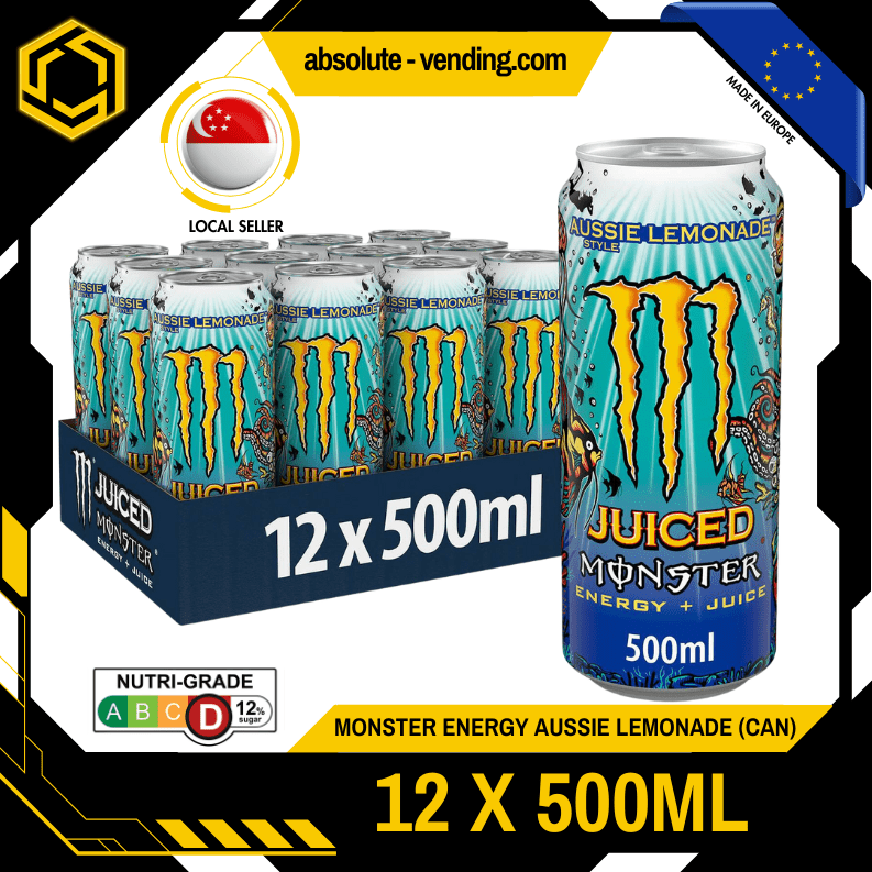 MONSTER ENERGY AUSSIE LEMONADE 500ML X 12 (CAN) - ABSOLUTE MARTMONSTER ENERGY AUSSIE LEMONADE 500ML X 12 (CAN)