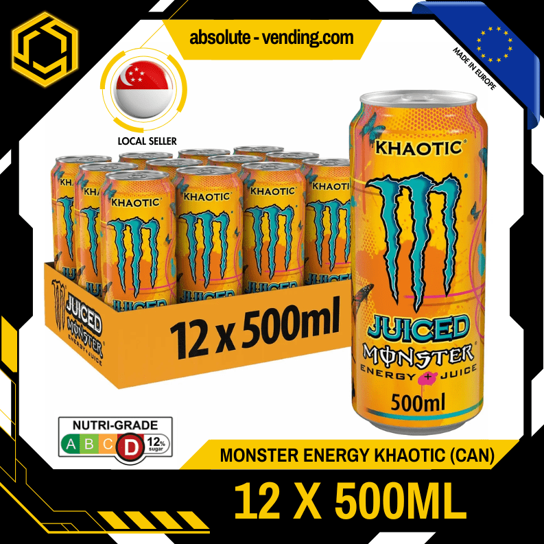 MONSTER ENERGY KHAOTIC 500ML X 12 (CAN) - ABSOLUTE MARTMONSTER ENERGY KHAOTIC 500ML X 12 (CAN)
