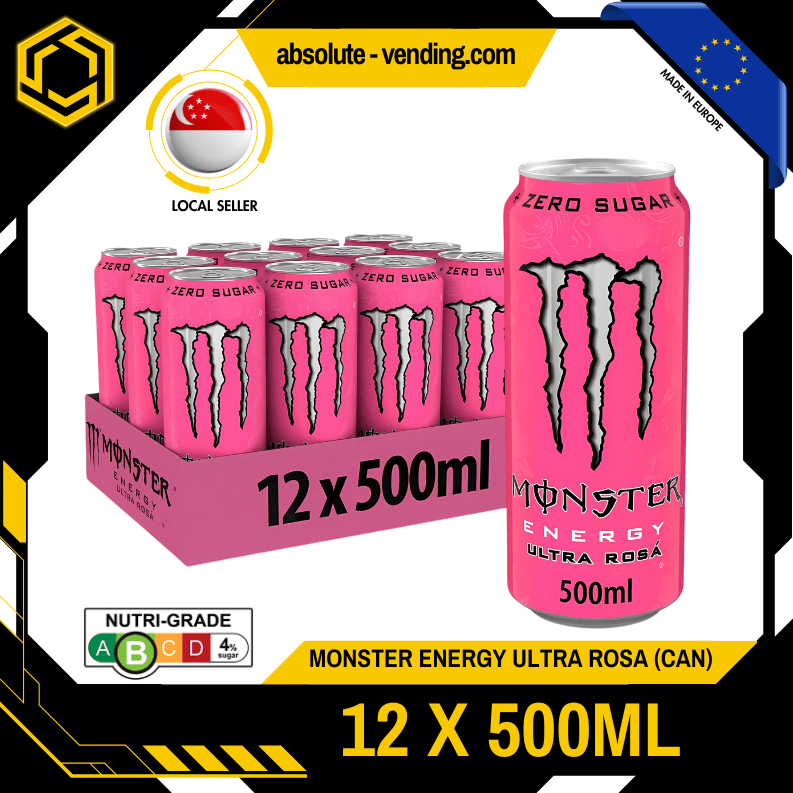 MONSTER ENERGY Ultra Pink Rosa 500ML X 12 (CAN) - ABSOLUTE MARTMONSTER ENERGY Ultra Pink Rosa 500ML X 12 (CAN)