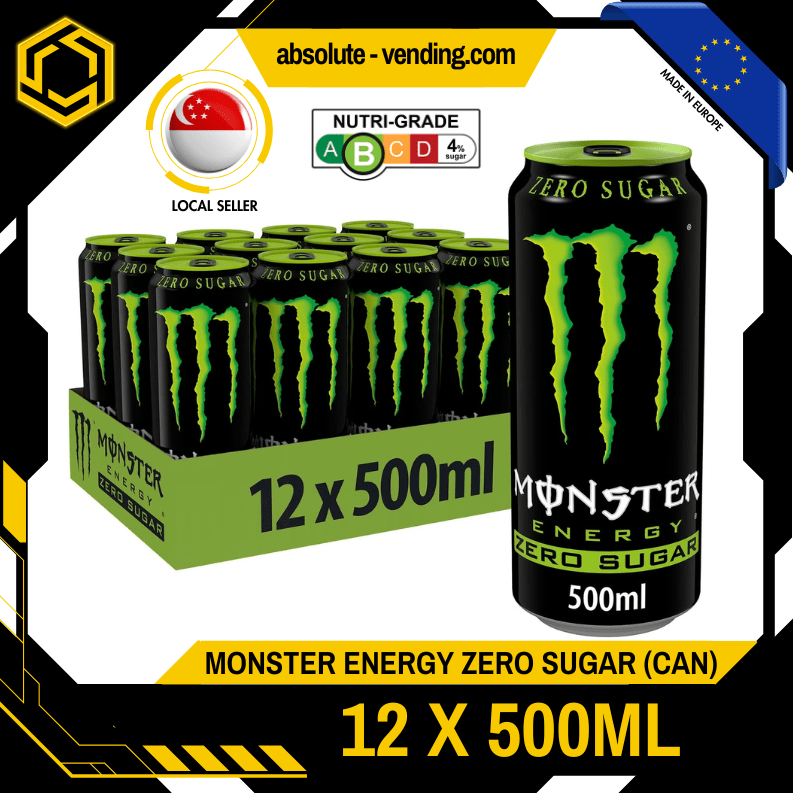 MONSTER ENERGY Zero Sugar 500ML X 12 (CAN) - ABSOLUTE MARTMONSTER ENERGY Zero Sugar 500ML X 12 (CAN)
