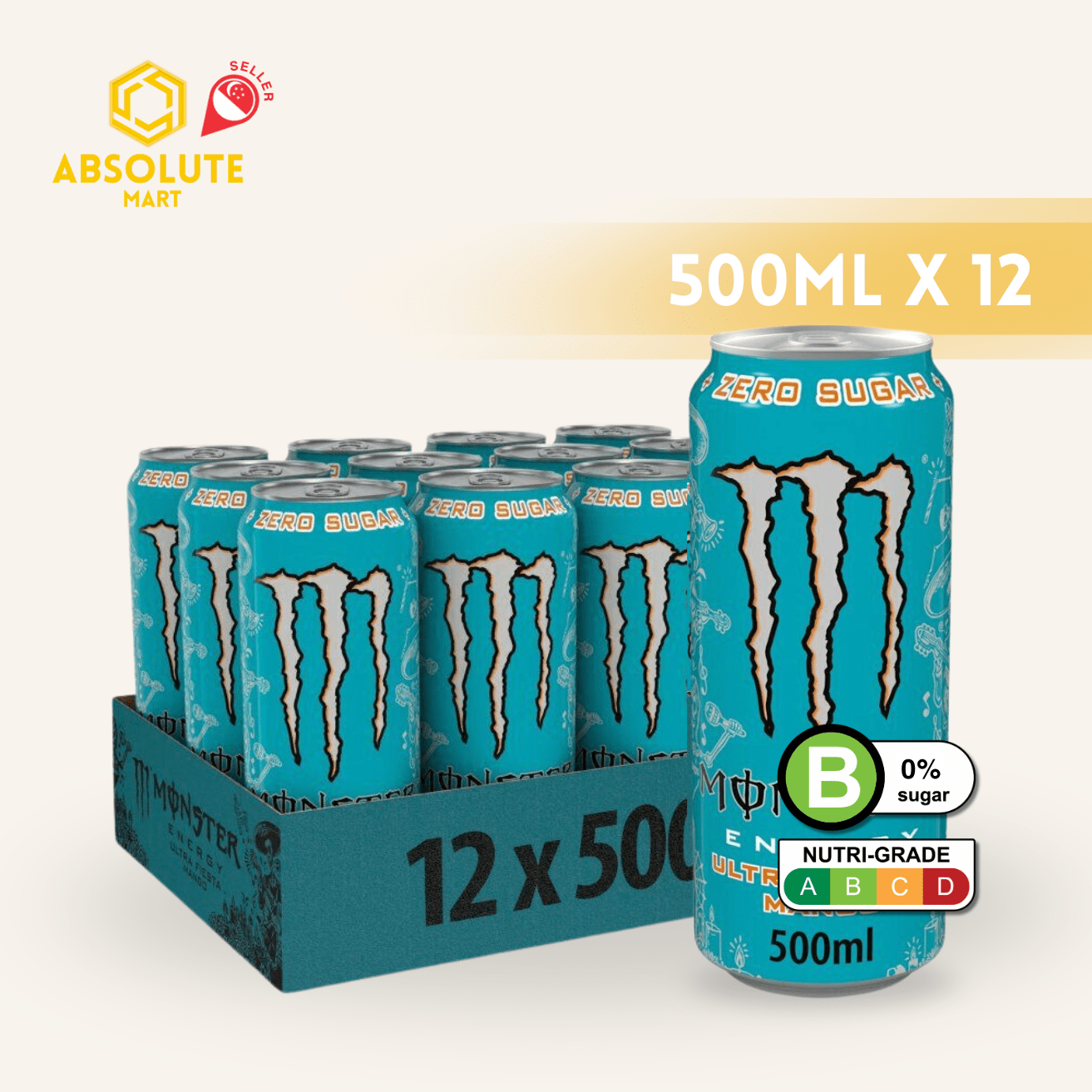 MONSTER ULTRA FIESTA MANGO EUROPE 500ML X 12 (CAN) - ABSOLUTE MARTMONSTER ULTRA FIESTA MANGO EUROPE 500ML X 12 (CAN)Energy Drinks