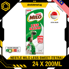 NESTLE Milo Less Sugar 200ML X 24 (TETRA) - ABSOLUTE MARTNESTLE Milo Less Sugar 200ML X 24 (TETRA)