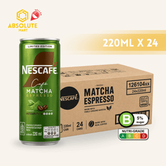 NESTLE Nescafe Matcha Espresso 220ML X 24 (CAN) - ABSOLUTE MARTNESTLE Nescafe Matcha Espresso 220ML X 24 (CAN)Ready To Drink Coffee