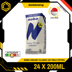 NOBO Creamy Classic Oat Milk 200ML X 24 (TETRA) - ABSOLUTE MARTNOBO Creamy Classic Oat Milk 200ML X 24 (TETRA)