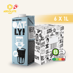 OATLY Enriched Semi Oat Milk 1L X 6 (TETRA) - ABSOLUTE MARTOATLY Enriched Semi Oat Milk 1L X 6 (TETRA)Oat Milk