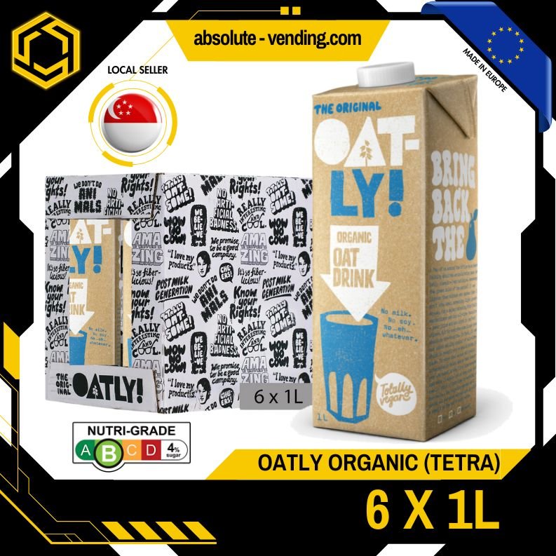 OATLY Organic Oat Milk 1L X 6 (TETRA) - ABSOLUTE MARTOATLY Organic Oat Milk 1L X 6 (TETRA)