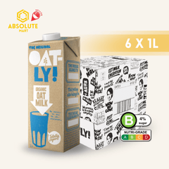 OATLY Organic Oat Milk 1L X 6 (TETRA) - ABSOLUTE MARTOATLY Organic Oat Milk 1L X 6 (TETRA)Oat Milk