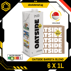 OATSIDE Barista Edition Oat Milk 1L X 6 (TETRA) - ABSOLUTE MARTOATSIDE Barista Edition Oat Milk 1L X 6 (TETRA)Non - Dairy Milk