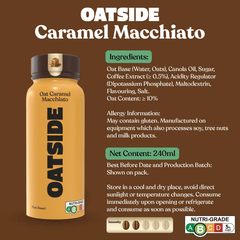 OATSIDE Caramel Macchiato Edition Oat Milk 240ML X 24 (BOTTLE) - ABSOLUTE MARTOATSIDE Caramel Macchiato Edition Oat Milk 240ML X 24 (BOTTLE)Ready To Drink Coffee