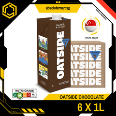 OATSIDE Chocolate Edition Oat Milk 1L X 6 (TETRA) - ABSOLUTE MARTOATSIDE Chocolate Edition Oat Milk 1L X 6 (TETRA)Non - Dairy Milk
