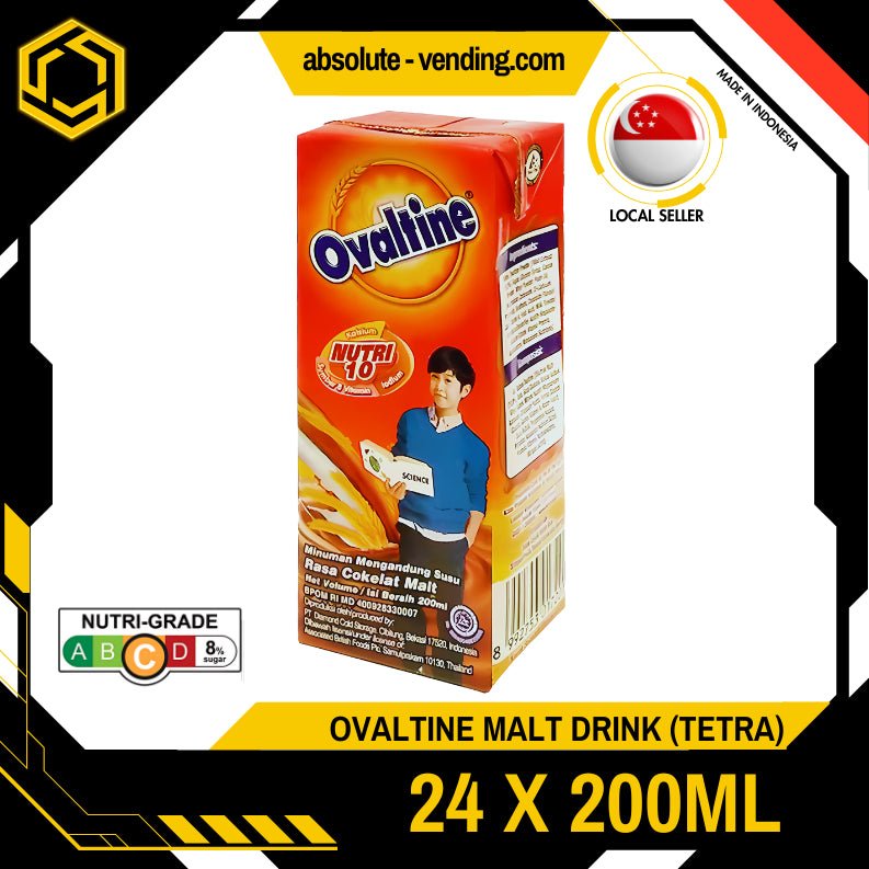 OVALTINE Chocolate Malt 200ML X 24 (PACKETS) - ABSOLUTE MARTOVALTINE Chocolate Malt 200ML X 24 (PACKETS)