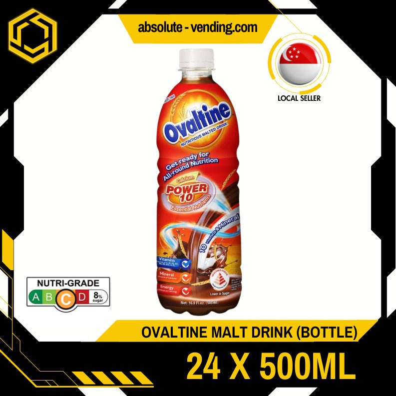 OVALTINE Chocolate Malt 500ML X 24 (BOTTLE) - ABSOLUTE MARTOVALTINE Chocolate Malt 500ML X 24 (BOTTLE)