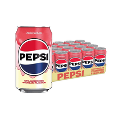 PEPSI Strawberries & Cream Zero Sugar 330MLX 24 (CAN) - ABSOLUTE MARTPEPSI Strawberries & Cream Zero Sugar 330MLX 24 (CAN)Cola & Classic Sodas