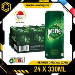 PERRIER Original Sparkling Mineral Water 330ML X 24 (CAN) - ABSOLUTE MARTPERRIER Original Sparkling Mineral Water 330ML X 24 (CAN)