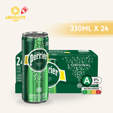 PERRIER Original Sparkling Mineral Water 330ML X 24 (CAN) - ABSOLUTE MARTPERRIER Original Sparkling Mineral Water 330ML X 24 (CAN)Sparkling Water