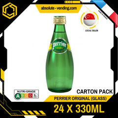PERRIER Original Sparkling Mineral Water 330ML X 24 (GLASS) - ABSOLUTE MARTPERRIER Original Sparkling Mineral Water 330ML X 24 (GLASS)