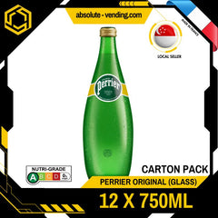PERRIER Original Sparkling Mineral Water 750ML X 12 (GLASS) - ABSOLUTE MARTPERRIER Original Sparkling Mineral Water 750ML X 12 (GLASS)