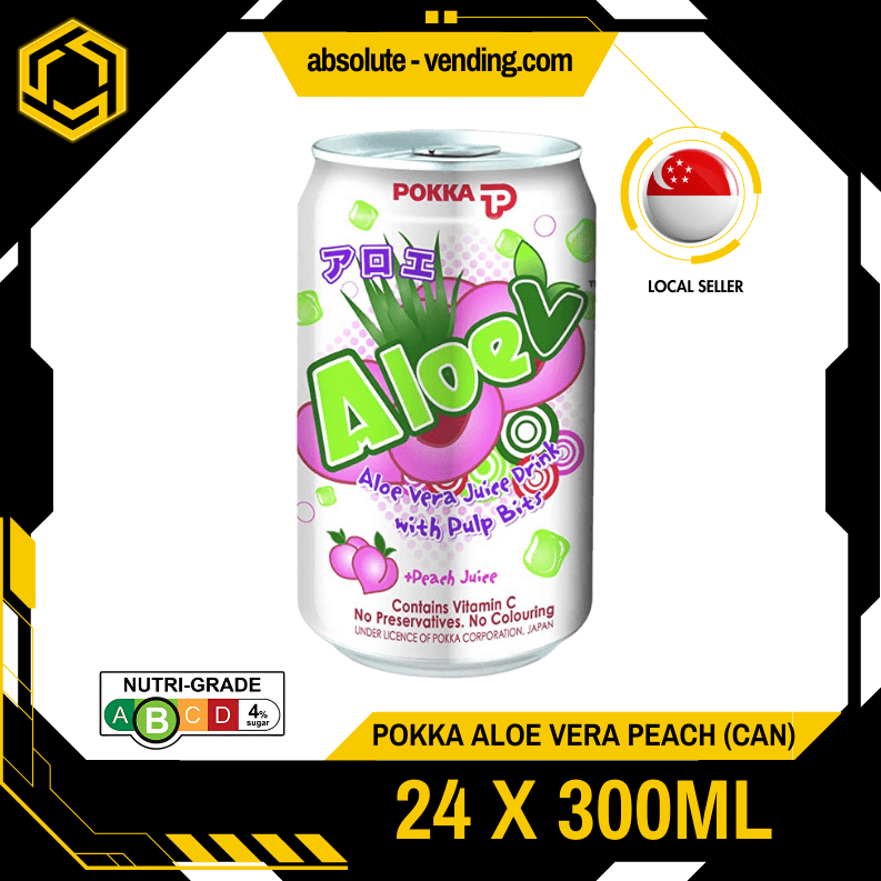 POKKA Aloe Vera Peach 300ML X 24 (CAN) - ABSOLUTE MARTPOKKA Aloe Vera Peach 300ML X 24 (CAN)