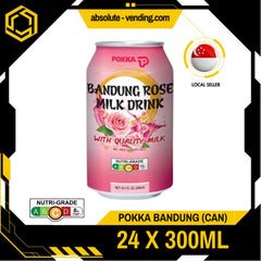 POKKA Bandung Rose Milk 300ML X 24 (CAN) - ABSOLUTE MARTPOKKA Bandung Rose Milk 300ML X 24 (CAN)