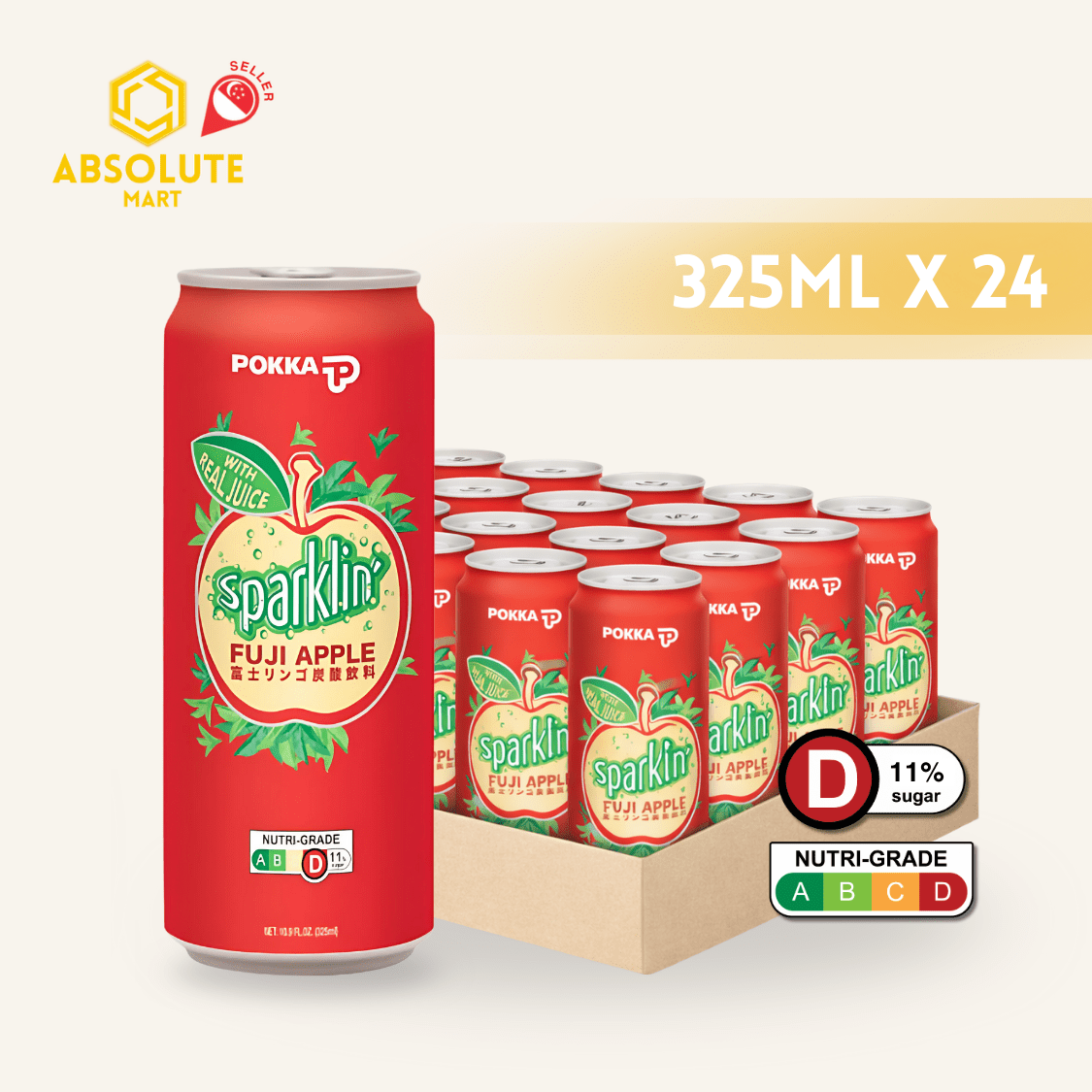 POKKA Fuji Apple 325ML X 24 (CAN) - ABSOLUTE MARTPOKKA Fuji Apple 325ML X 24 (CAN)Fruit Drinks