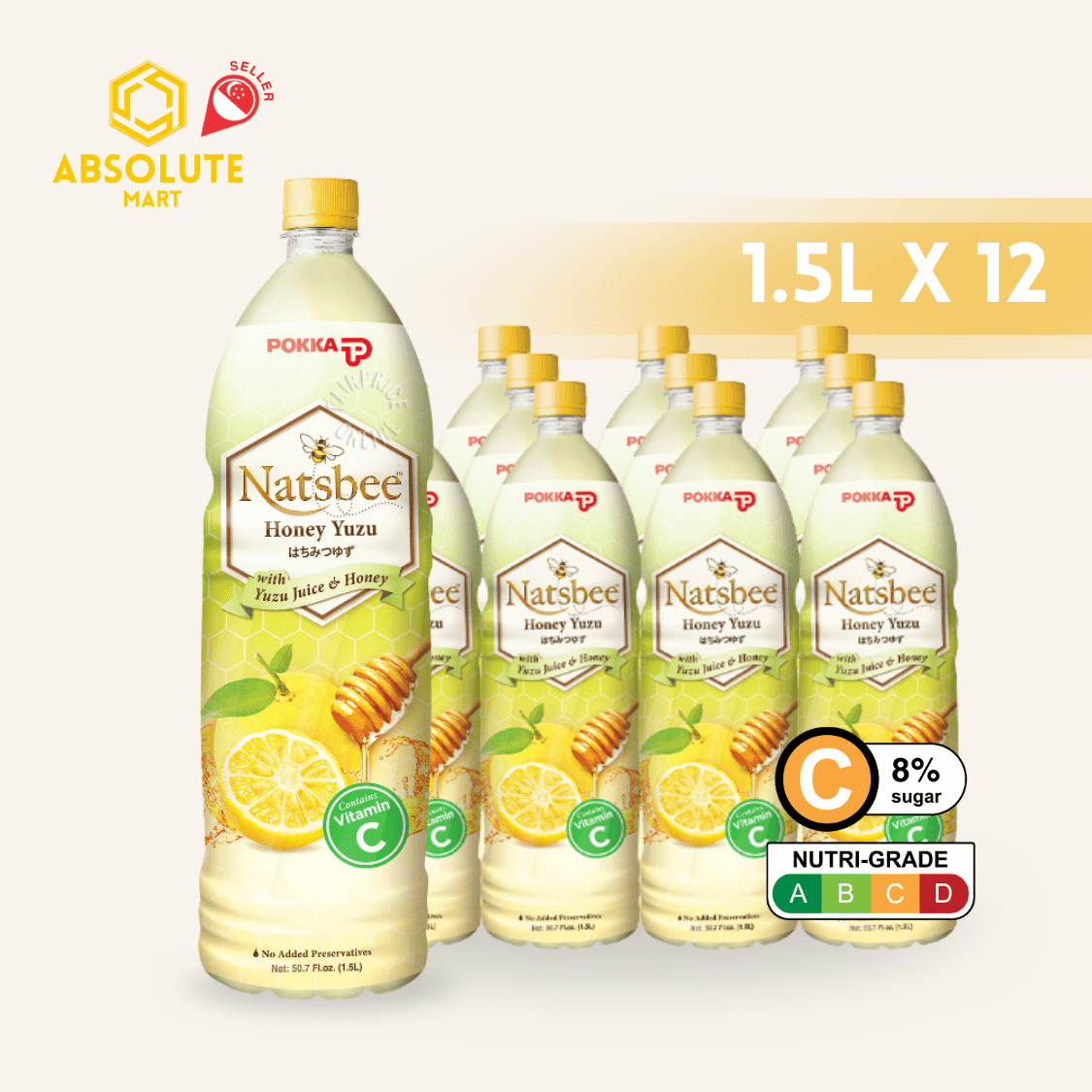 POKKA Honey Yuzu 1.5L X 12 (BOTTLE) - ABSOLUTE MARTPOKKA Honey Yuzu 1.5L X 12 (BOTTLE)Fruit Drinks