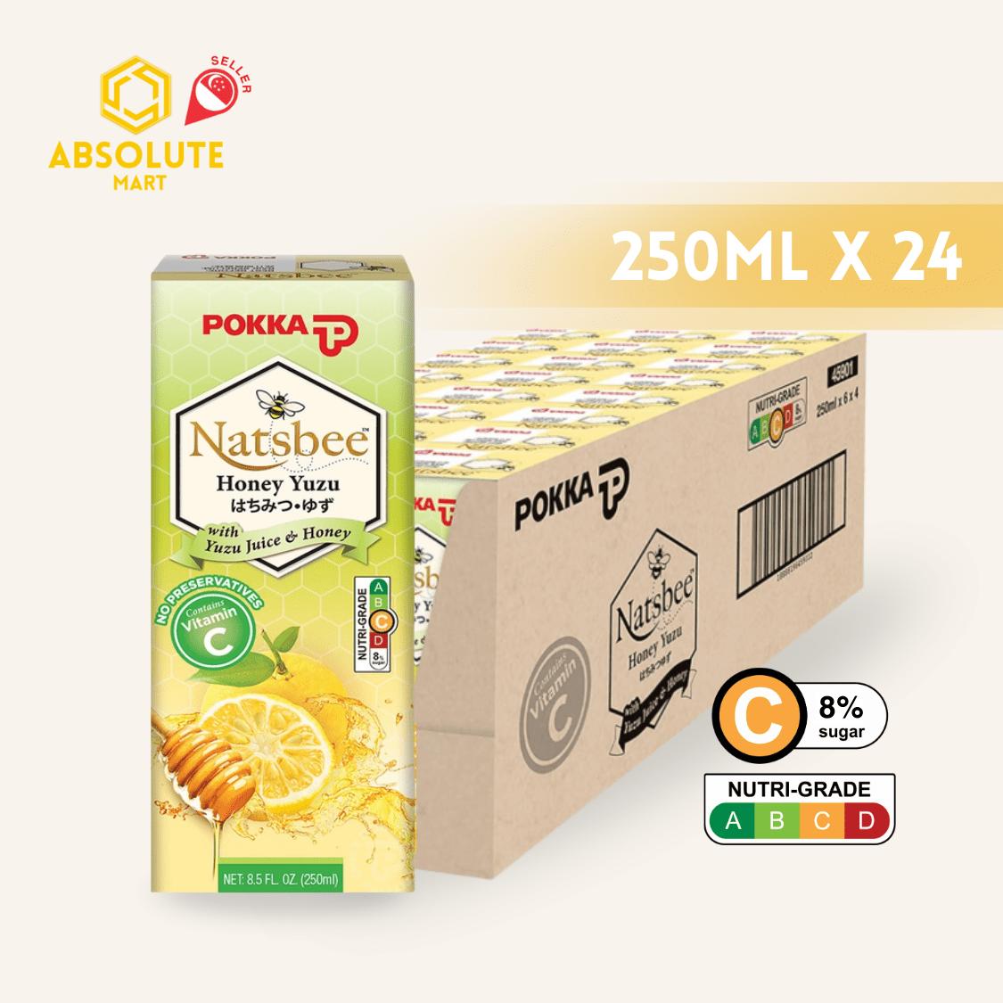 POKKA Honey Yuzu 250ML X 24 (TETRA) - ABSOLUTE MARTPOKKA Honey Yuzu 250ML X 24 (TETRA)Fruit Drinks