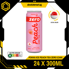 POKKA Ice Peach Tea ZERO 300ML X 24 (CAN) - ABSOLUTE MARTPOKKA Ice Peach Tea ZERO 300ML X 24 (CAN)