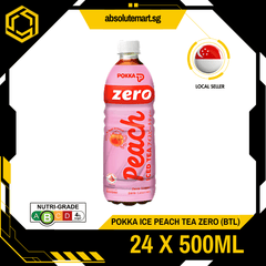 POKKA Ice Peach Tea ZERO 500ML X 24 (BOTTLE) - ABSOLUTE MARTPOKKA Ice Peach Tea ZERO 500ML X 24 (BOTTLE)
