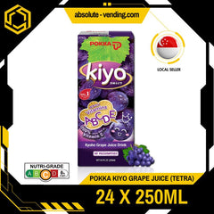 POKKA Kiyo Grape Juice 250ML X 24 (TETRA) - ABSOLUTE MARTPOKKA Kiyo Grape Juice 250ML X 24 (TETRA)