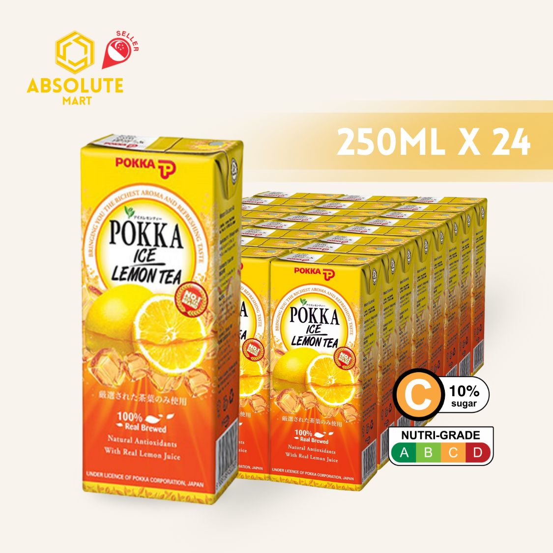 POKKA Lemon Tea 250ML X 24 (TETRA) - ABSOLUTE MARTPOKKA Lemon Tea 250ML X 24 (TETRA)Flavoured & Milk Tea