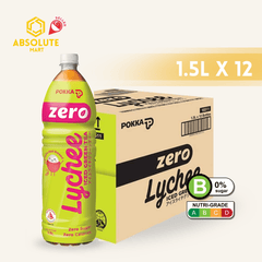 POKKA Lychee Green Tea Zero 1.5L X 12 (BOTTLE) - ABSOLUTE MARTPOKKA Lychee Green Tea Zero 1.5L X 12 (BOTTLE)Flavoured & Milk Tea