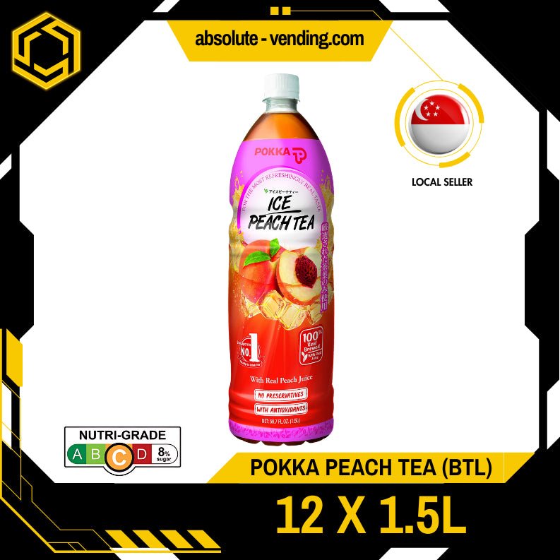 POKKA Peach Tea 1.5L X 12 (BOTTLE) - ABSOLUTE MARTPOKKA Peach Tea 1.5L X 12 (BOTTLE)