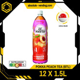 POKKA Peach Tea 1.5L X 12 (BOTTLE) - ABSOLUTE MARTPOKKA Peach Tea 1.5L X 12 (BOTTLE)