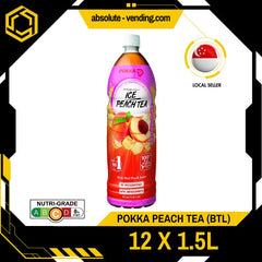 POKKA Peach Tea 1.5L X 12 (BOTTLE) - ABSOLUTE MARTPOKKA Peach Tea 1.5L X 12 (BOTTLE)