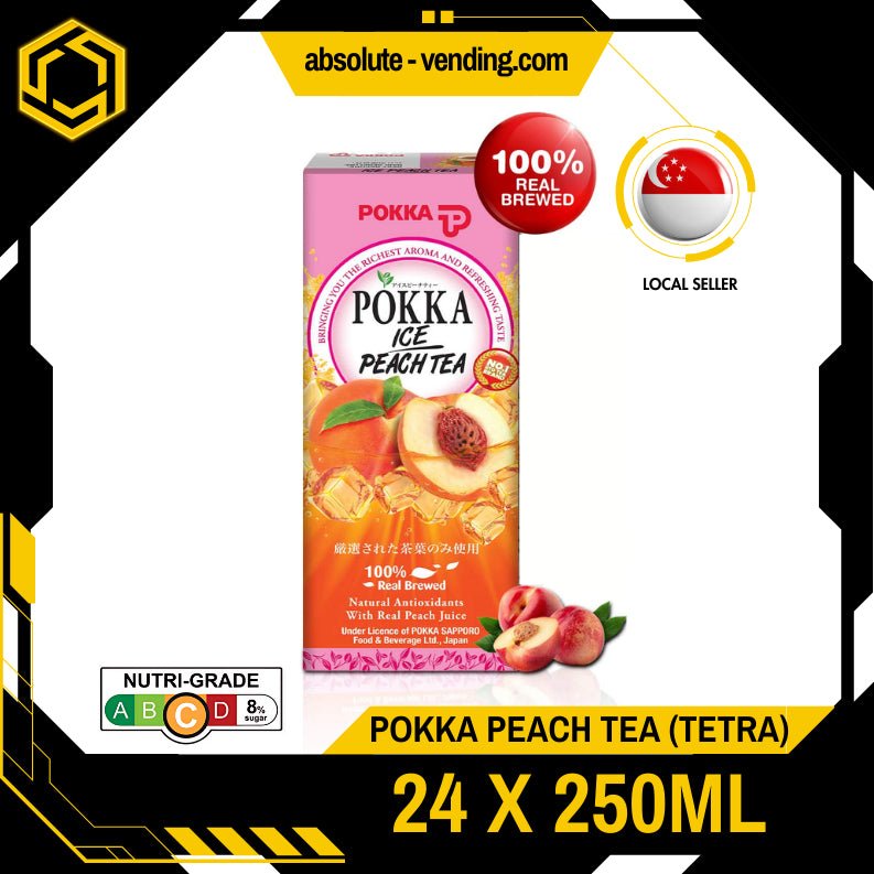 POKKA Peach Tea 250ML X 24 (TETRA) - ABSOLUTE MARTPOKKA Peach Tea 250ML X 24 (TETRA)