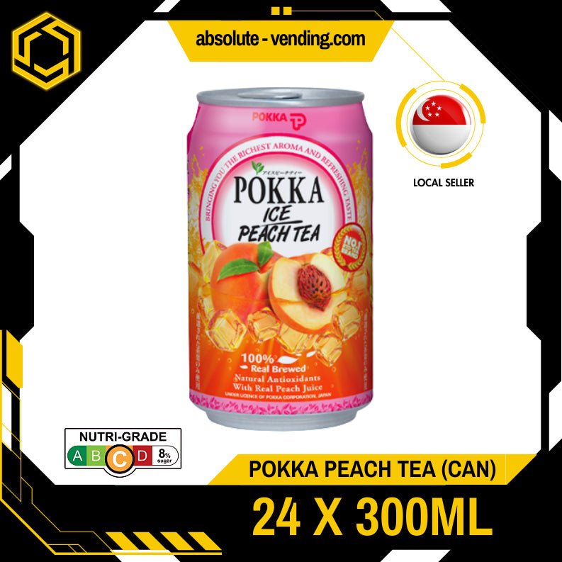 POKKA Peach Tea 300ML X 24 (CAN) - ABSOLUTE MARTPOKKA Peach Tea 300ML X 24 (CAN)