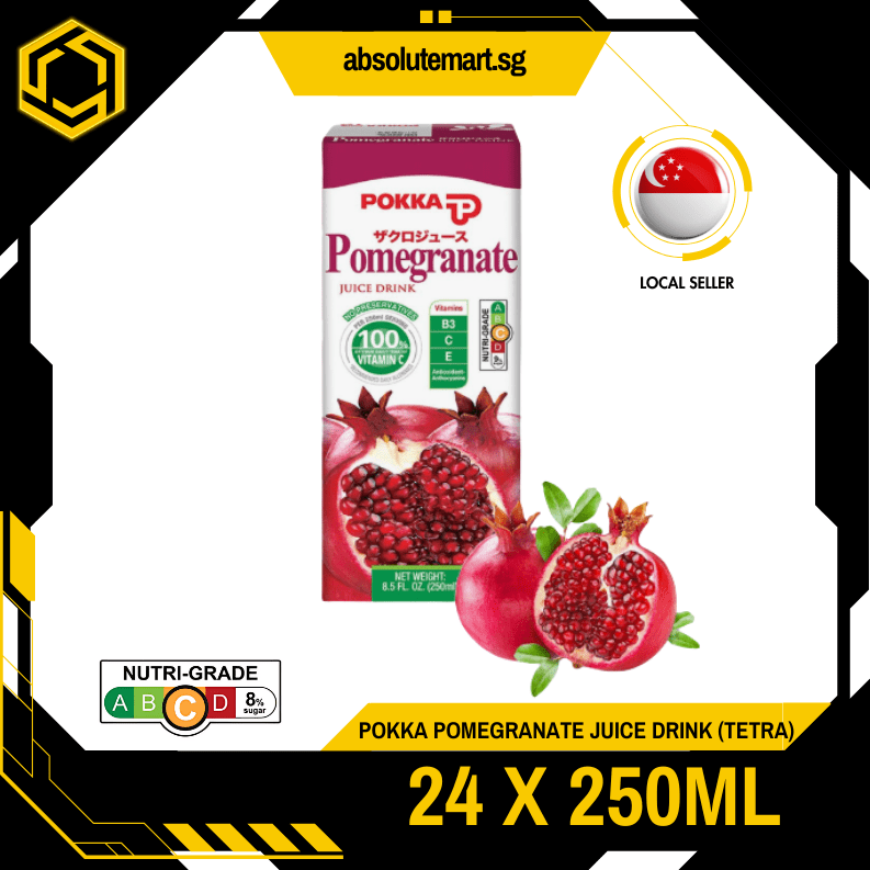 POKKA Pomegranate Juice 250ML X 24 (TETRA) - ABSOLUTE MARTPOKKA Pomegranate Juice 250ML X 24 (TETRA)