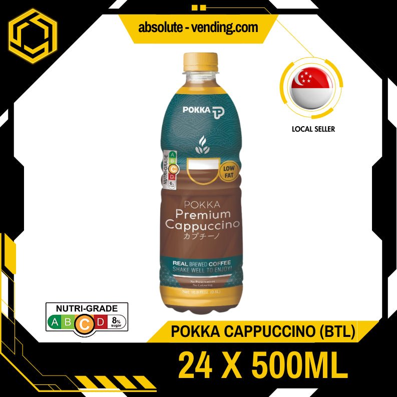 POKKA Premium Cappuccino 500ML X 24 (BOTTLE) - ABSOLUTE MARTPOKKA Premium Cappuccino 500ML X 24 (BOTTLE)