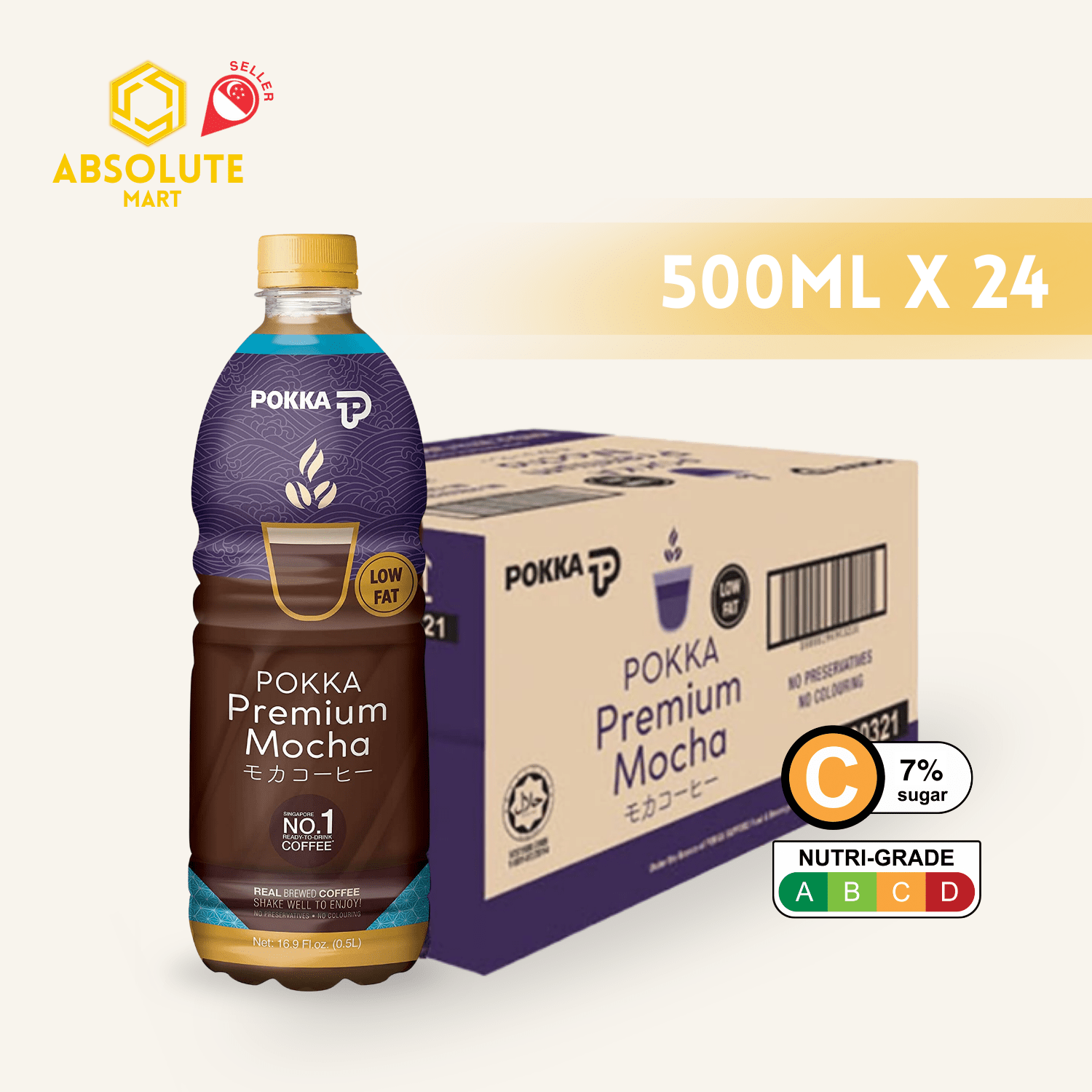 POKKA Premium Mocha Coffee 500ML X 24 (BOTTLE) - ABSOLUTE MARTPOKKA Premium Mocha Coffee 500ML X 24 (BOTTLE)Ready To Drink Coffee