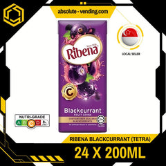 RIBENA Blackcurrant 200ML X 24 (TETRA) - ABSOLUTE MARTRIBENA Blackcurrant 200ML X 24 (TETRA)