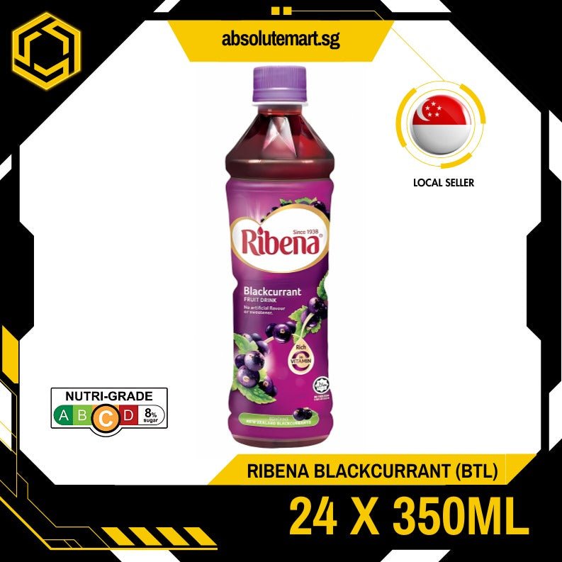 RIBENA Blackcurrant 350ML X 24 (BOTTLE) - ABSOLUTE MARTRIBENA Blackcurrant 350ML X 24 (BOTTLE)