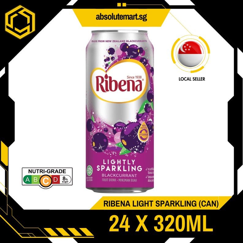 RIBENA Sparkling 300ML X 24 (CAN) - ABSOLUTE MARTRIBENA Sparkling 300ML X 24 (CAN)
