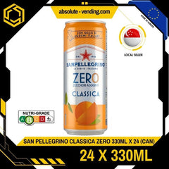 SAN PELLEGRINO Classica Zero 330ML X 24 (CAN) - ABSOLUTE MARTSAN PELLEGRINO Classica Zero 330ML X 24 (CAN)